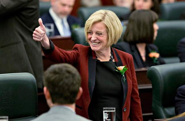 Alberta throne speech Notley