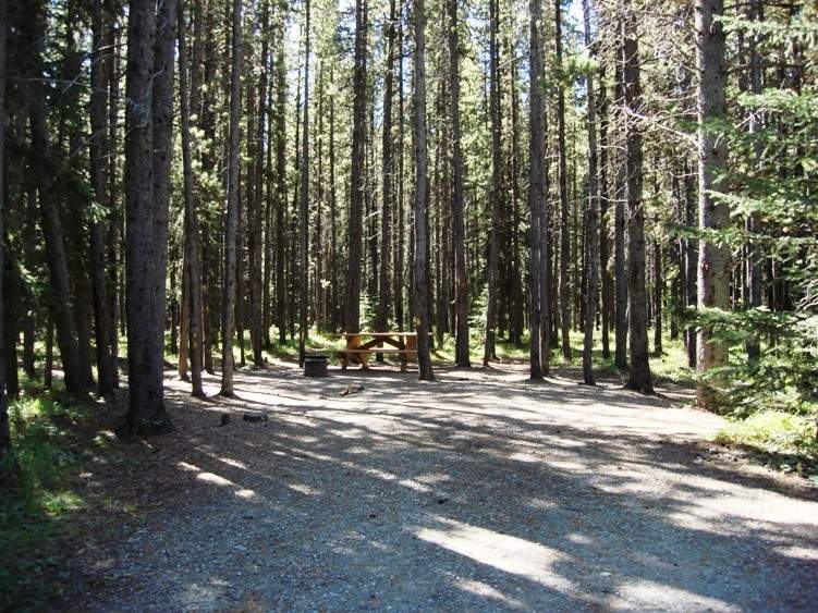 FILE: A campsite in Alberta.
