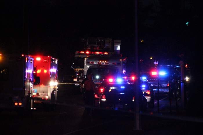 Crews are investigating a driveby shooting in the 5700 block of 152nd Street on June 12, 2015. 