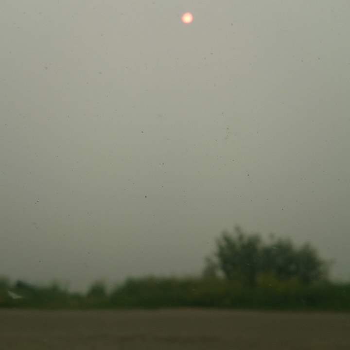 Smoke in Île à la Crosse, Sask. on June 29, 2015.
