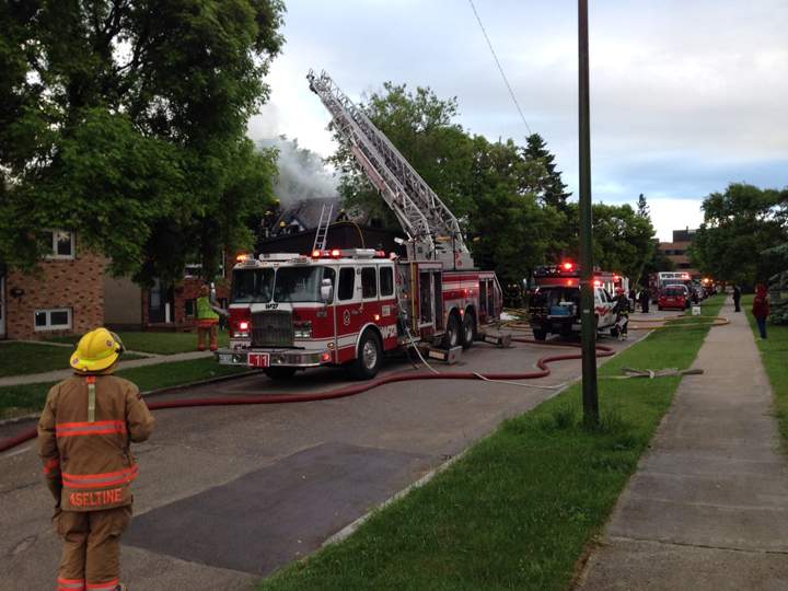 Winnipeg fire St. James Kensington