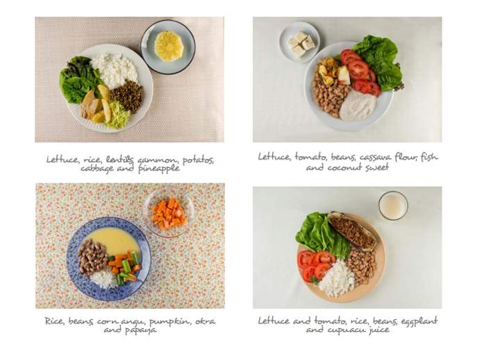 The Brazilian Food Guide's example of a healthy lunch