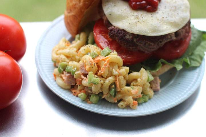 This May 18, 2015 photo shows mid century macaroni salad in Concord, N.H.