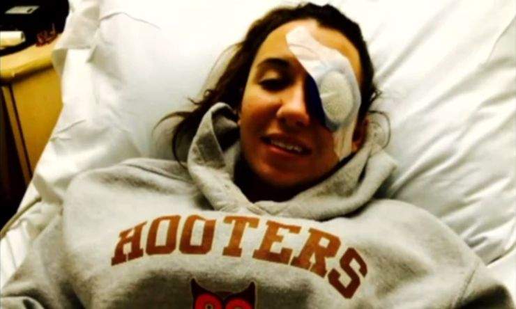 Brittany Williams was blind in one eye a day after doing a mud run. 