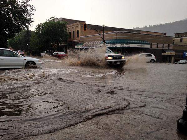 The storm caused a lot of flooding in Nelson.