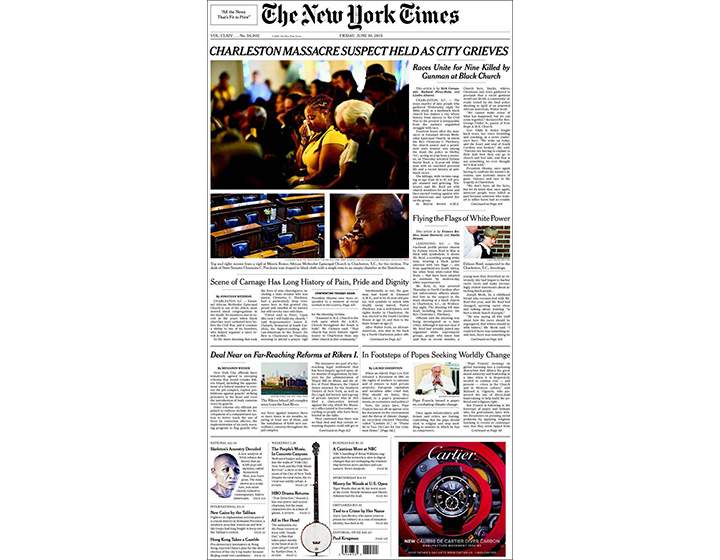 PHOTOS: Newspaper front pages day after Dylann Roof’s capture - image