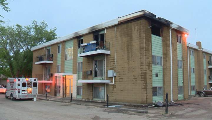No injuries reported after a fire forces the evacuation of a Saskatoon apartment building.