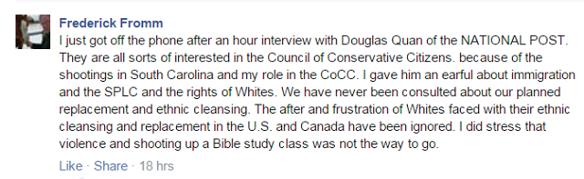 The Canadian connection to the ‘white supremacist’ group that influenced Dylann Roof - image