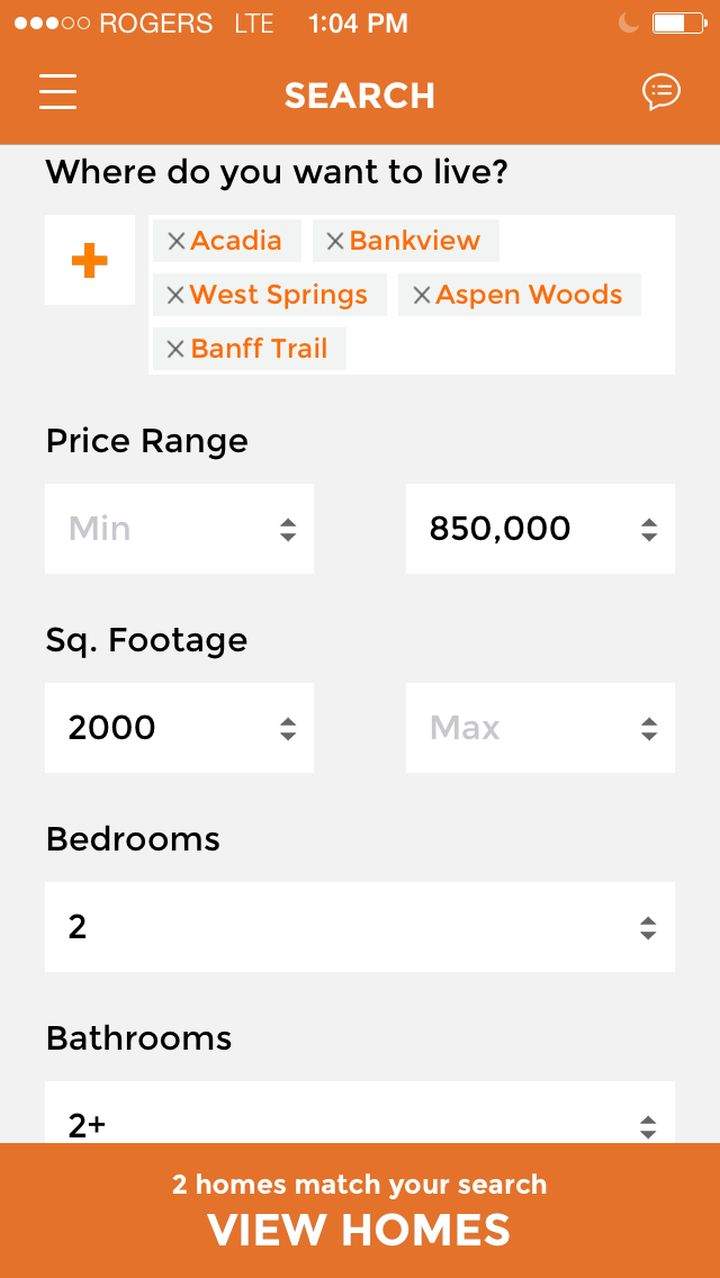 Pocket Homes app allows you to search for homes in the Calgary area much like you search for love on Tinder.