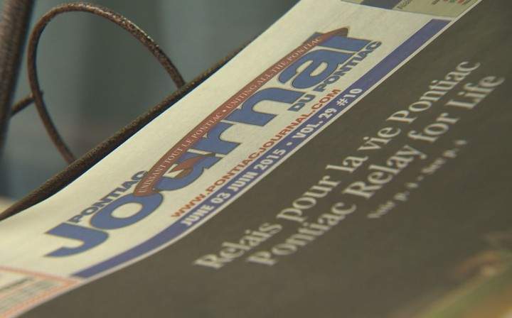 A recent edition of the Pontiac Journal.