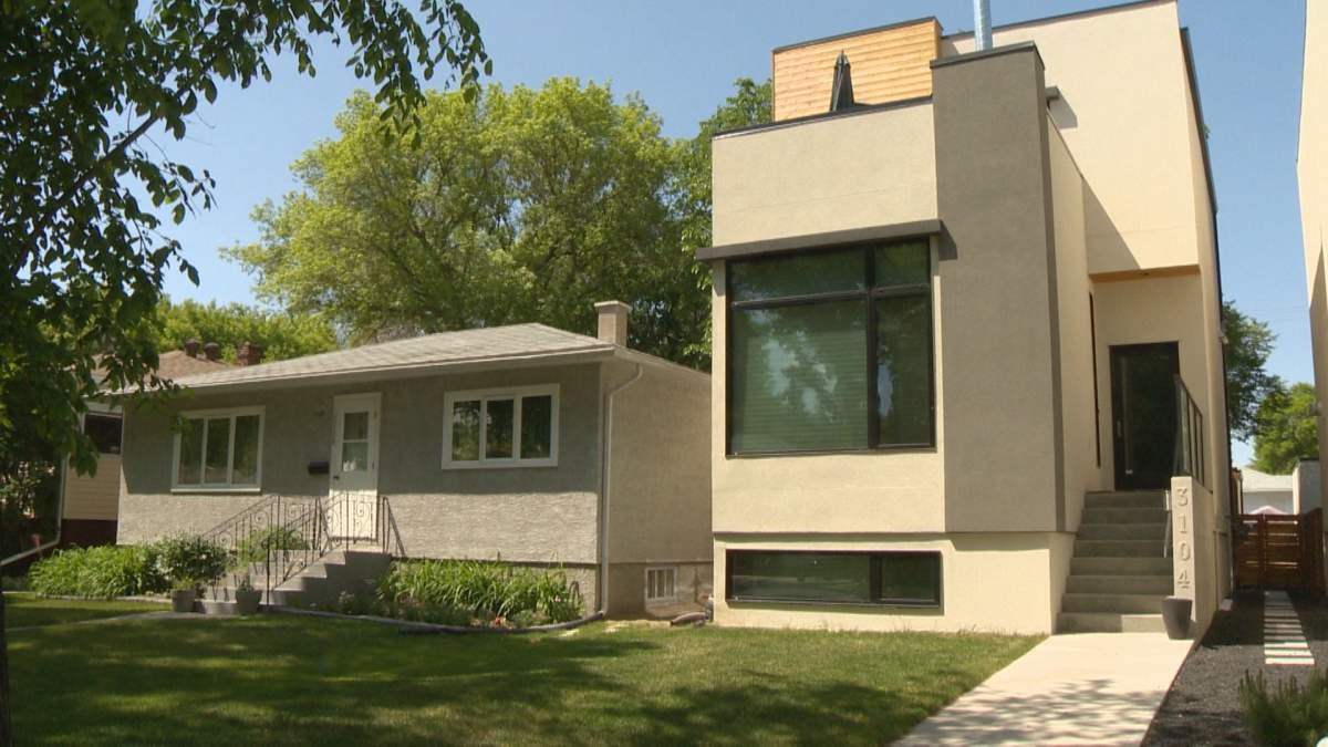 Modern designs like this one in Lakeview are popping up next to much older homes.