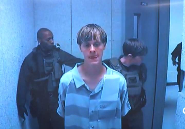 Charleston church shooting suspect Dylann Roof appears at bond hearing.
