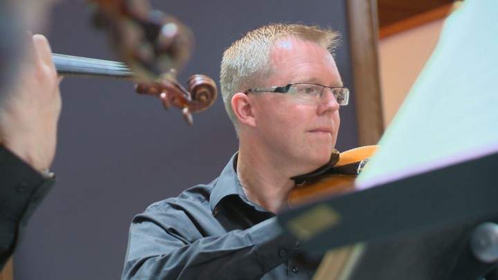 Geoff Cole, Marla Cole’s husband, who is also part of the Amati Quartet.
