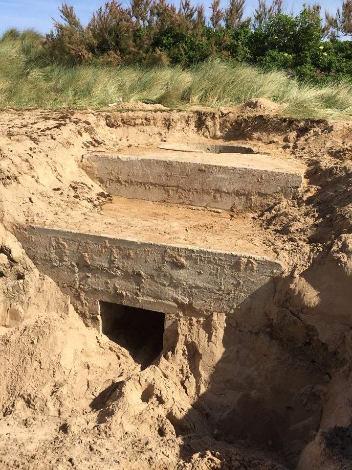 The team from History’s ‘War Junk’ located this German Tobruk beneath the sand of Juno Beach.