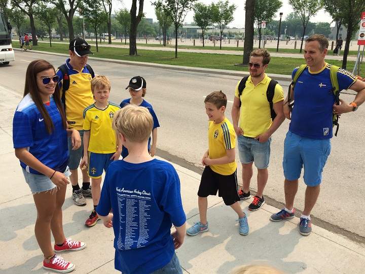 FIFA Women's World Cup Winnipeg Sweden fans