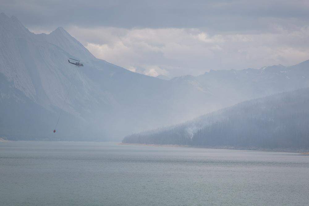 The Excelsior Wildfire in Jasper National Park on Friday, July 17, 2015.
