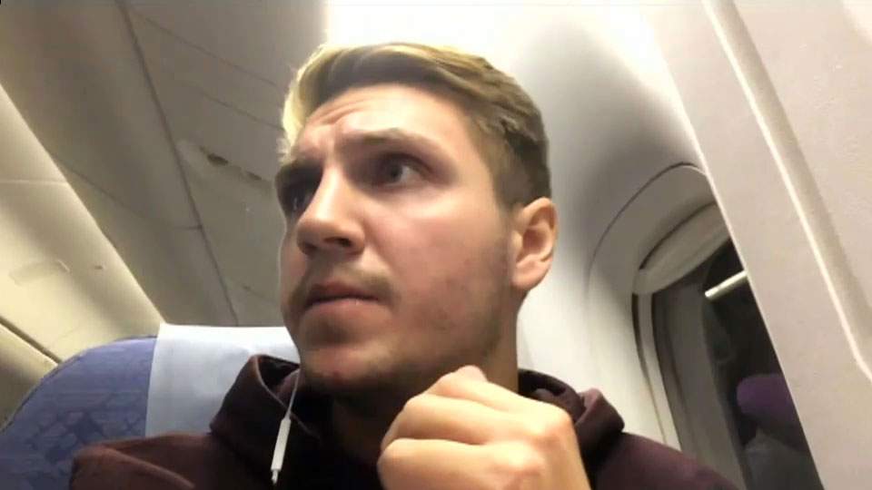 Plane passenger records terrifying moment before possible emergency landing into ocean - image