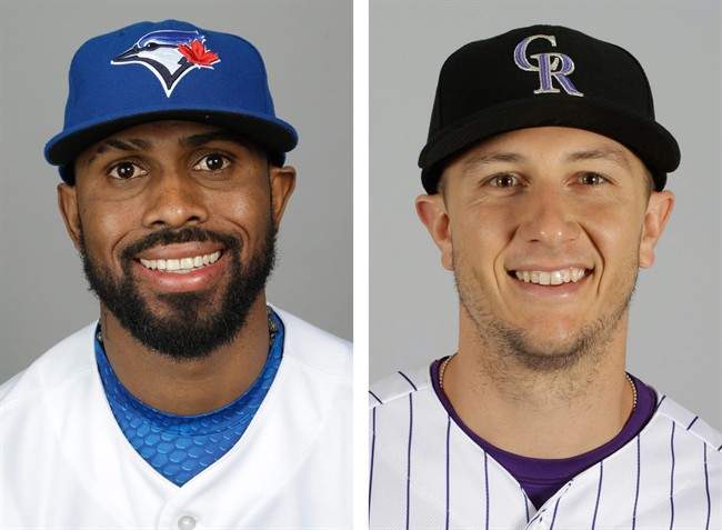 Toronto Blue Jays Jose Reyes and Colorado Rockies Troy Tulowitzki.