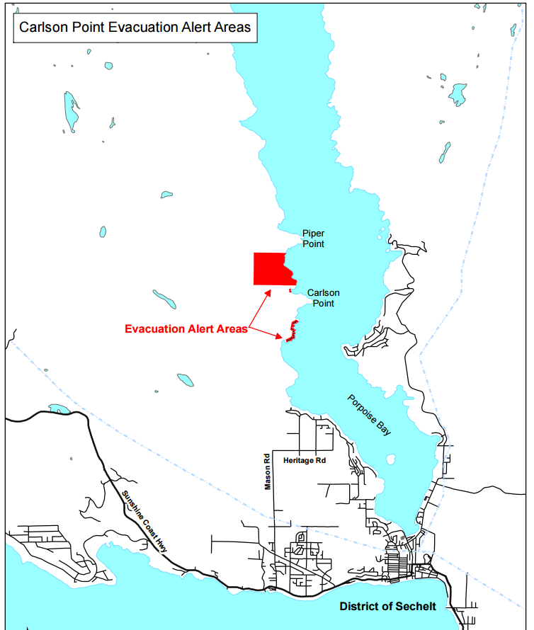 Evacuation order issued for homes near Old Sechelt Mine fire - image