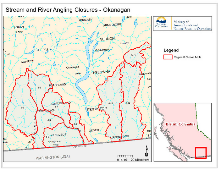 South Coast increases drought rating to Level 4; fishing banned on some Interior rivers - image