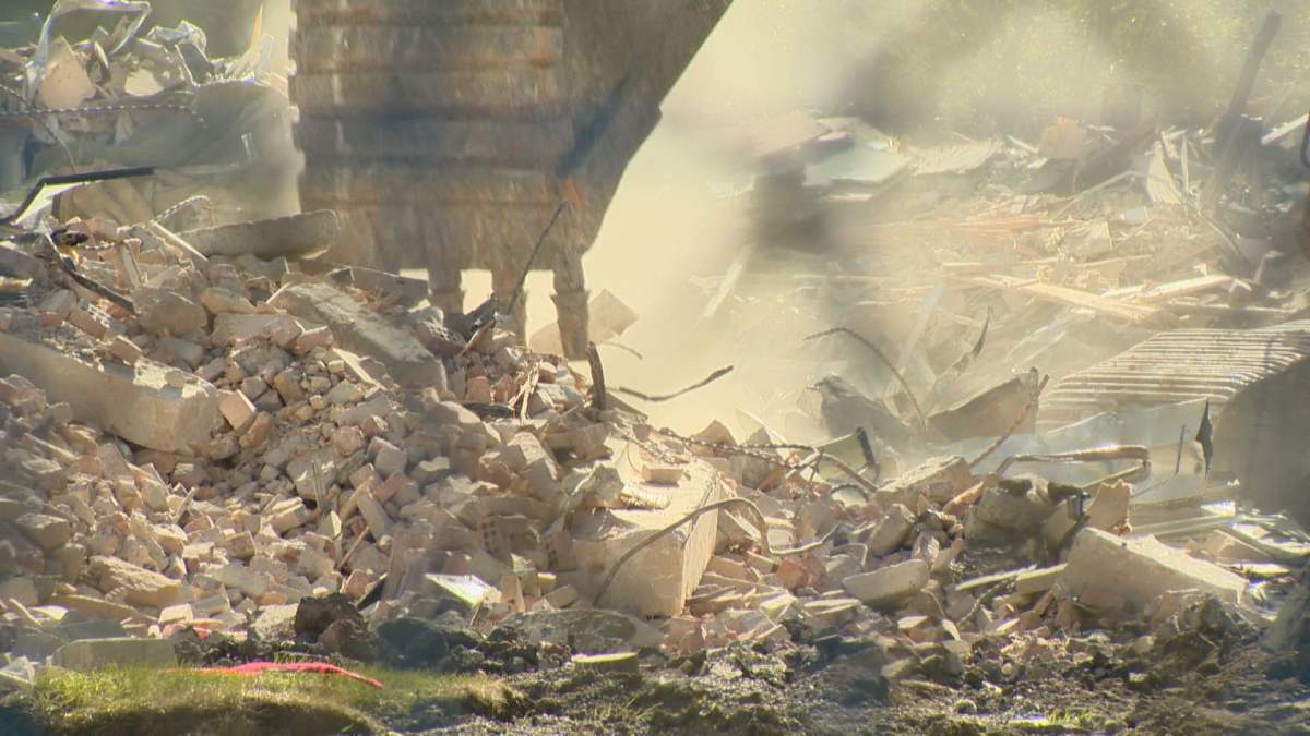 Connaught School bricks were taken to the landfill, but volunteers sifted through the rubble to save them for a reclamation project.