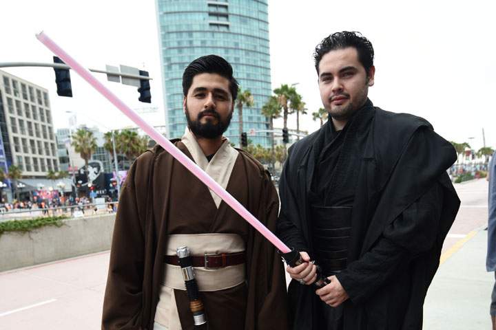 Fans pictured at Comic-Con in San Diego on July 8, 2015.