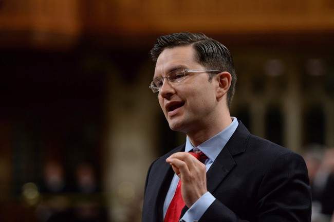 Employment Minister Pierre Poilievre responds to a question during question period in the House of Commons on Parliament Hill in Ottawa on Friday, June 12, 2015.