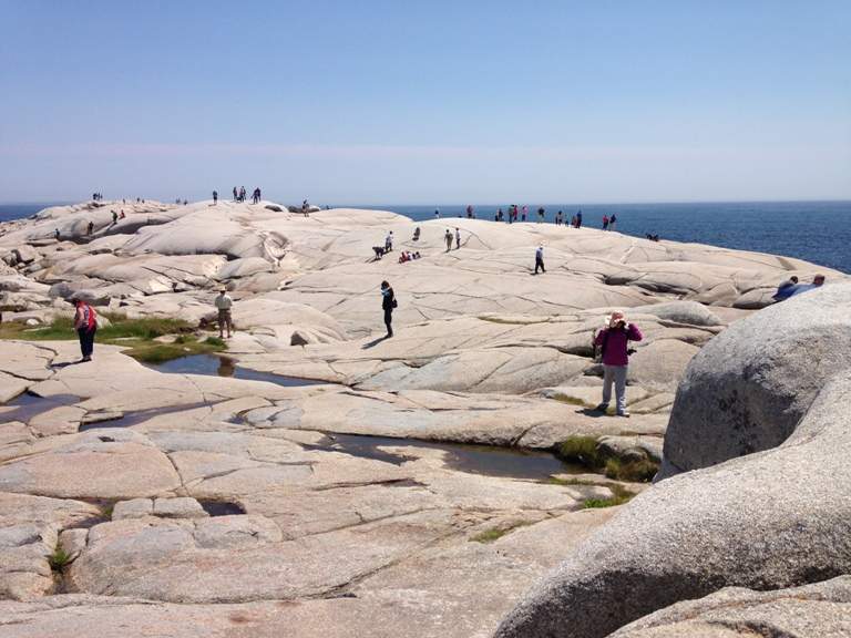 Many people spent the day at Peggy’s Cove on Friday.