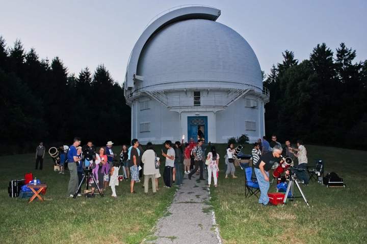 The David Dunlap Observatory north of Toronto hosts public nights throughout the summer.