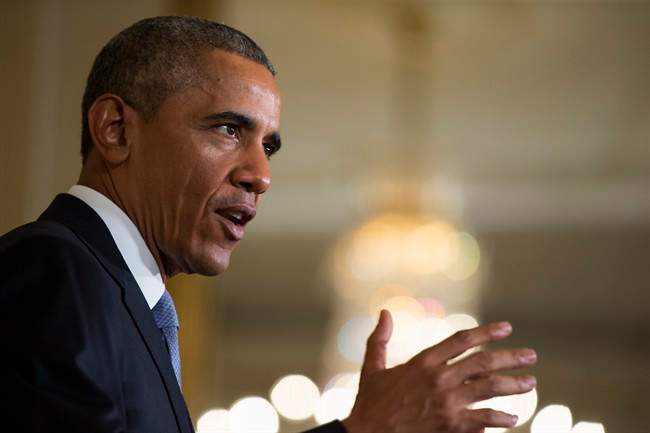 President Barack Obama speaks in the East Room of the White House in Washington, Monday, July 13, 2015.