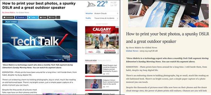 The new Edge web browser can be annotated with highlights using mouse or fingers.