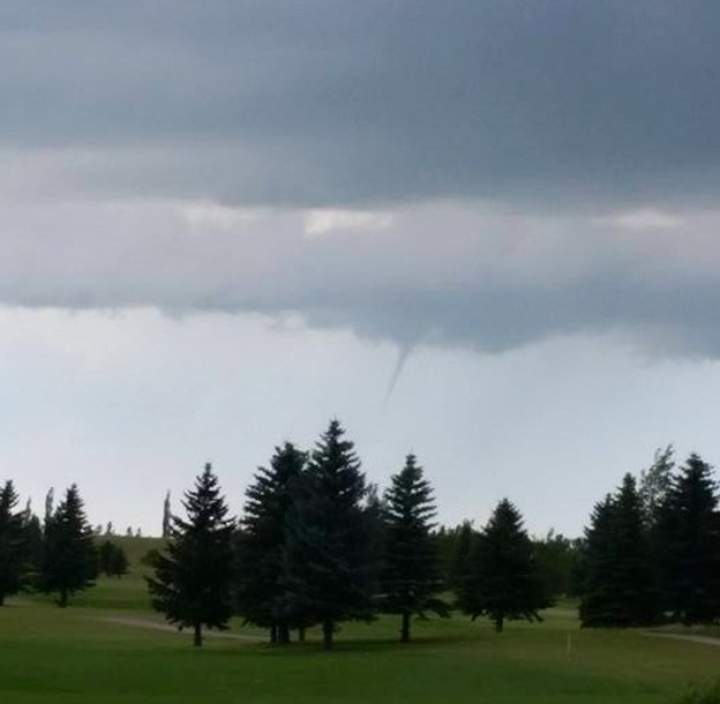 funnel cloud Manitoba storm Killarney