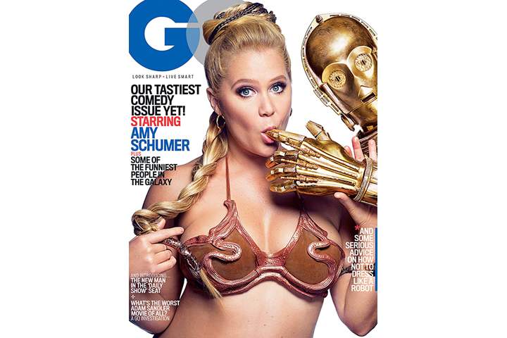 Amy Schumer appears on the cover of the August issue of 'GQ.'.