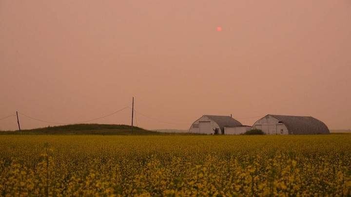 Smoke Haze Manitoba sky weather