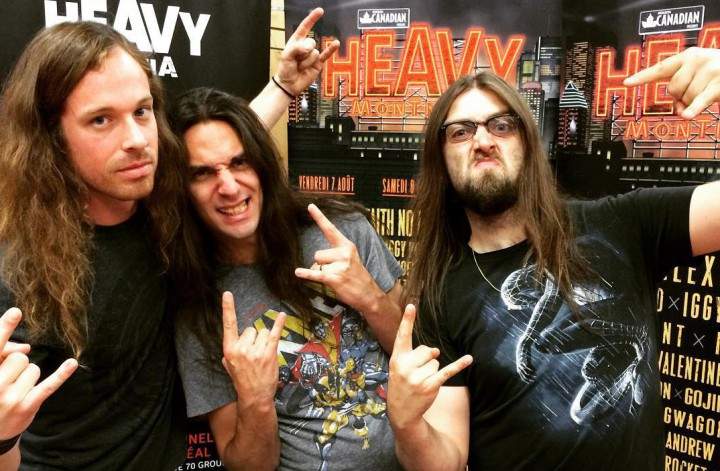 The Agonist at Heavy Montreal's 2015 Comiccon booth.