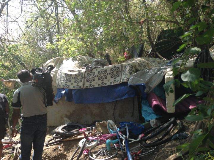 A homeless camp in Edmonton Thursday, July 9, 2015.