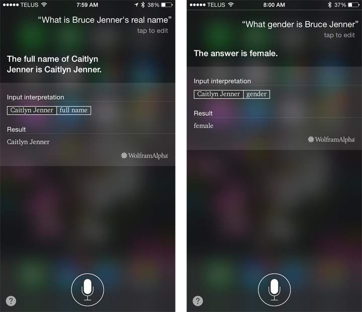 Siri will correct anyone who tries to use Caitlyn Jenner’s former name - image