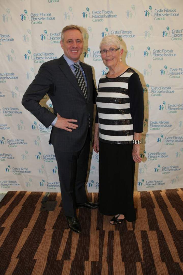 Joan Lidington with her son Chris who suffers from Cystic Fibrosis.
