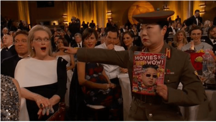 Margaret Cho at the Golden Globes.