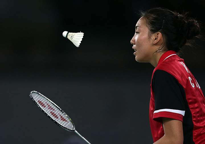 Canada's Michelle Li pictured on Aug. 3, 2014. 