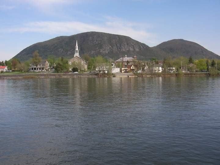 A file photo of Mont Saint-Hilaire, as viewed from the Richelieu River.