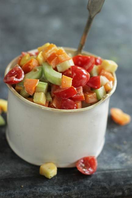 A salad for kids who refuse to eat any of those icky greens