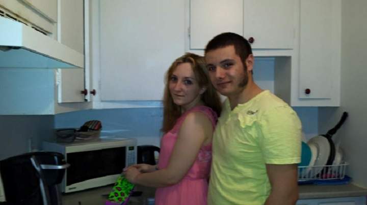A family photo of Nick Fontanelli with Samantha Higgins, who was found dead in Hinchinbrooke, Que.