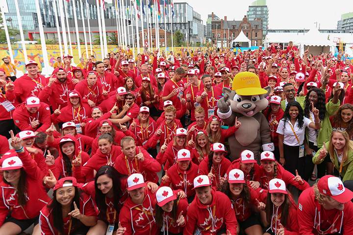 Team Canada welcome ceremony in Toronto, Wednesday, July 8, 2015.