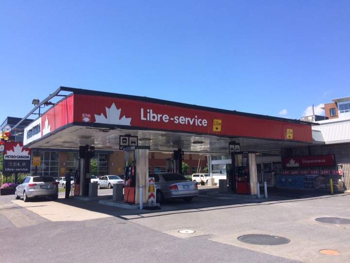 The Petro-Canada on Saint-Charles in Longueuil where the winning ticket was bought.