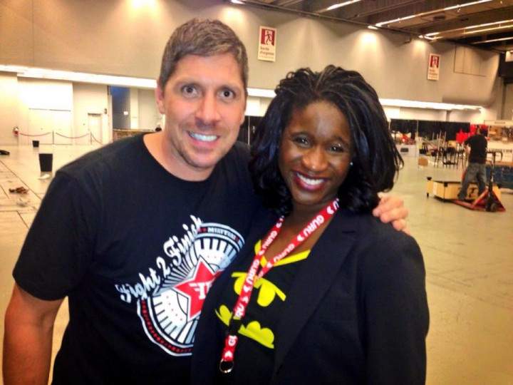 Pay Park with Global's Elysia Bryan-Baynes at Comiccon.