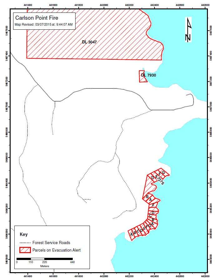 Evacuation order issued for homes near Old Sechelt Mine fire - image