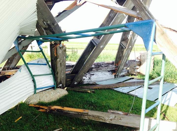 The Shamrock Drive-In in Killarney was hit by severe weather a few weeks ago.