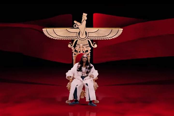 Snoop Dogg, pictured in the video for "King.".