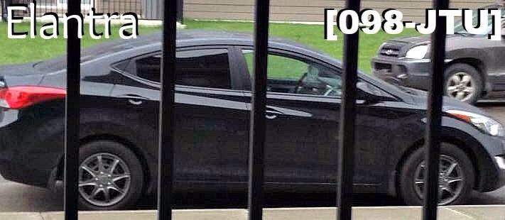 This black four-door Hyundai Elantra was stolen on Saturday, July 18th.